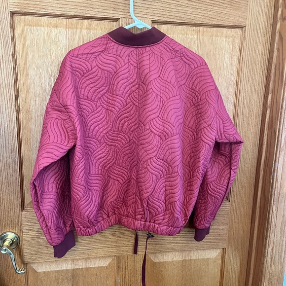 Anthropologie Quilted Pink Bomber Jacket - Picture 5 of 5
